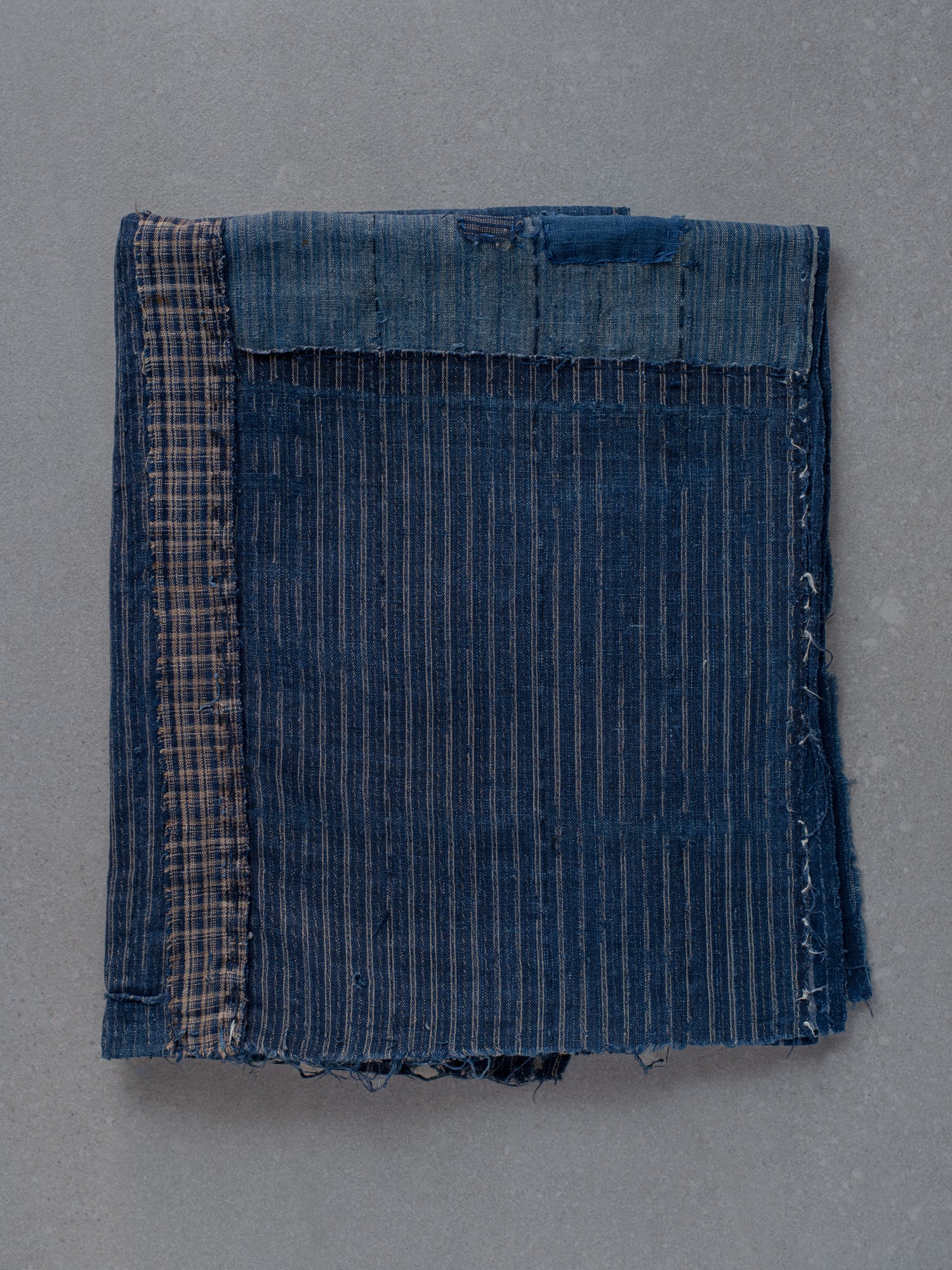 Antique Japanese Boro Textile - Long Stripes