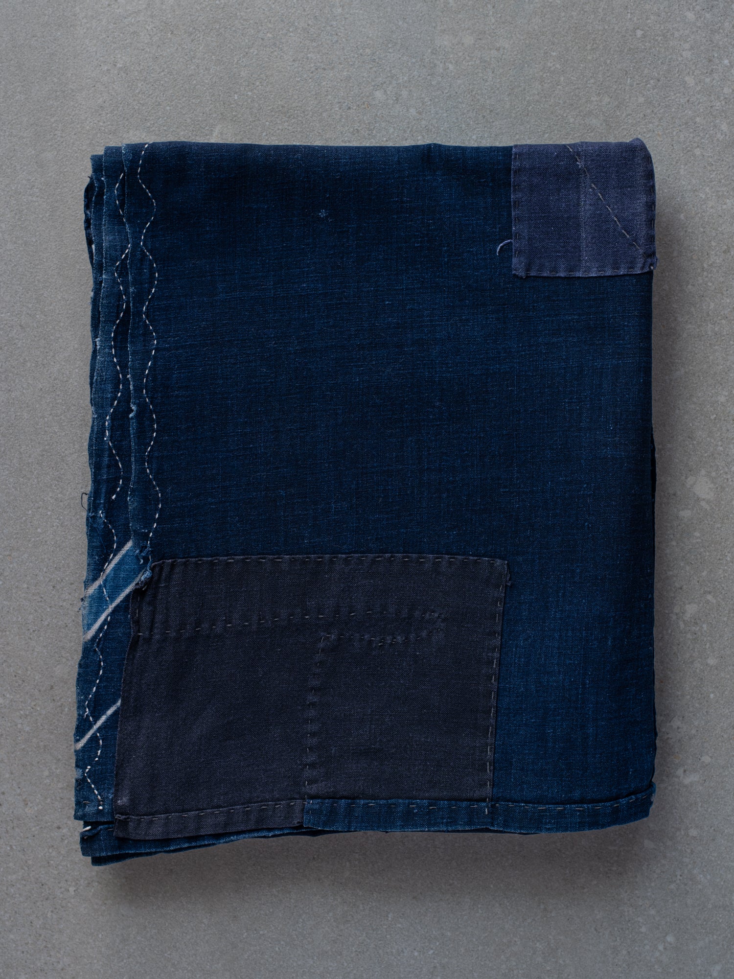 Antique Japanese Boro Textile - Katazome