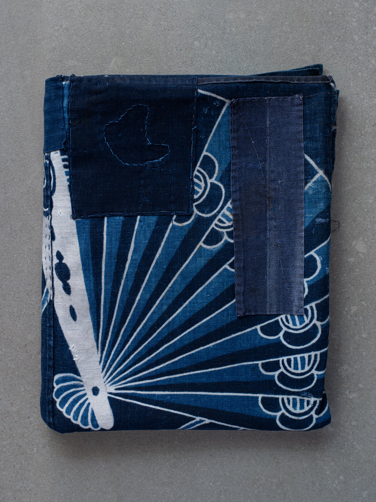 Antique Japanese Boro Textile - Katazome