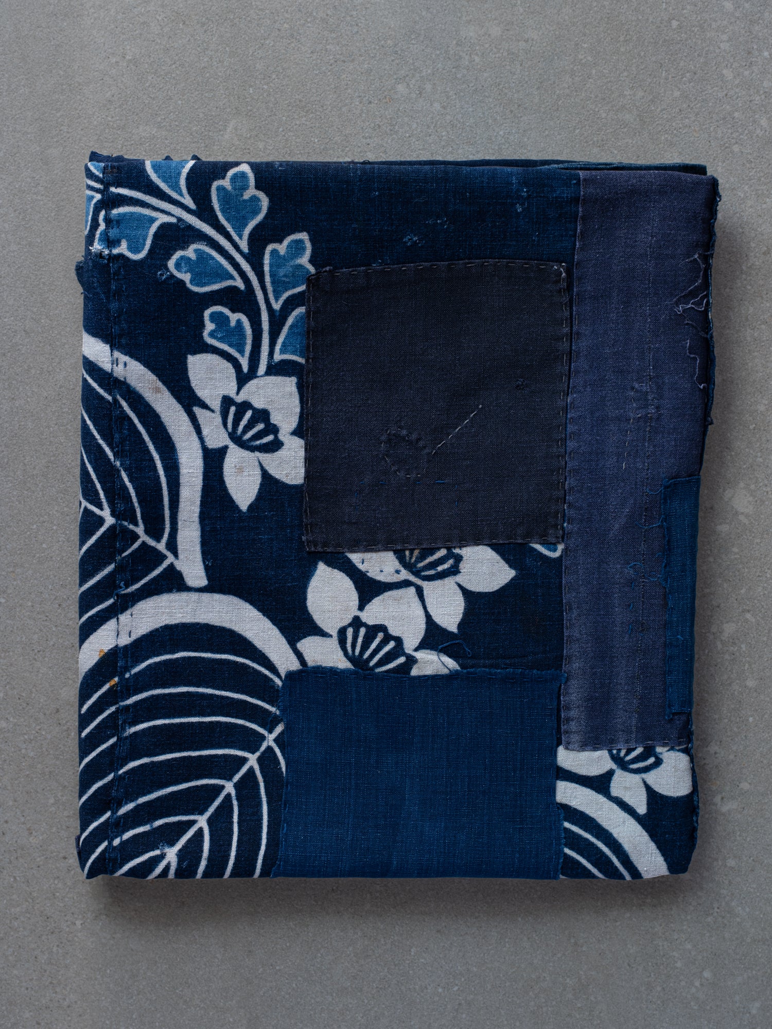 Antique Japanese Boro Textile - Katazome
