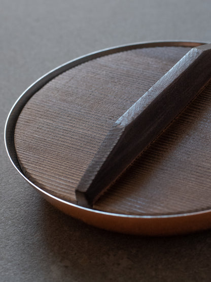 Burnished Cedar Drop Lid - 16cm