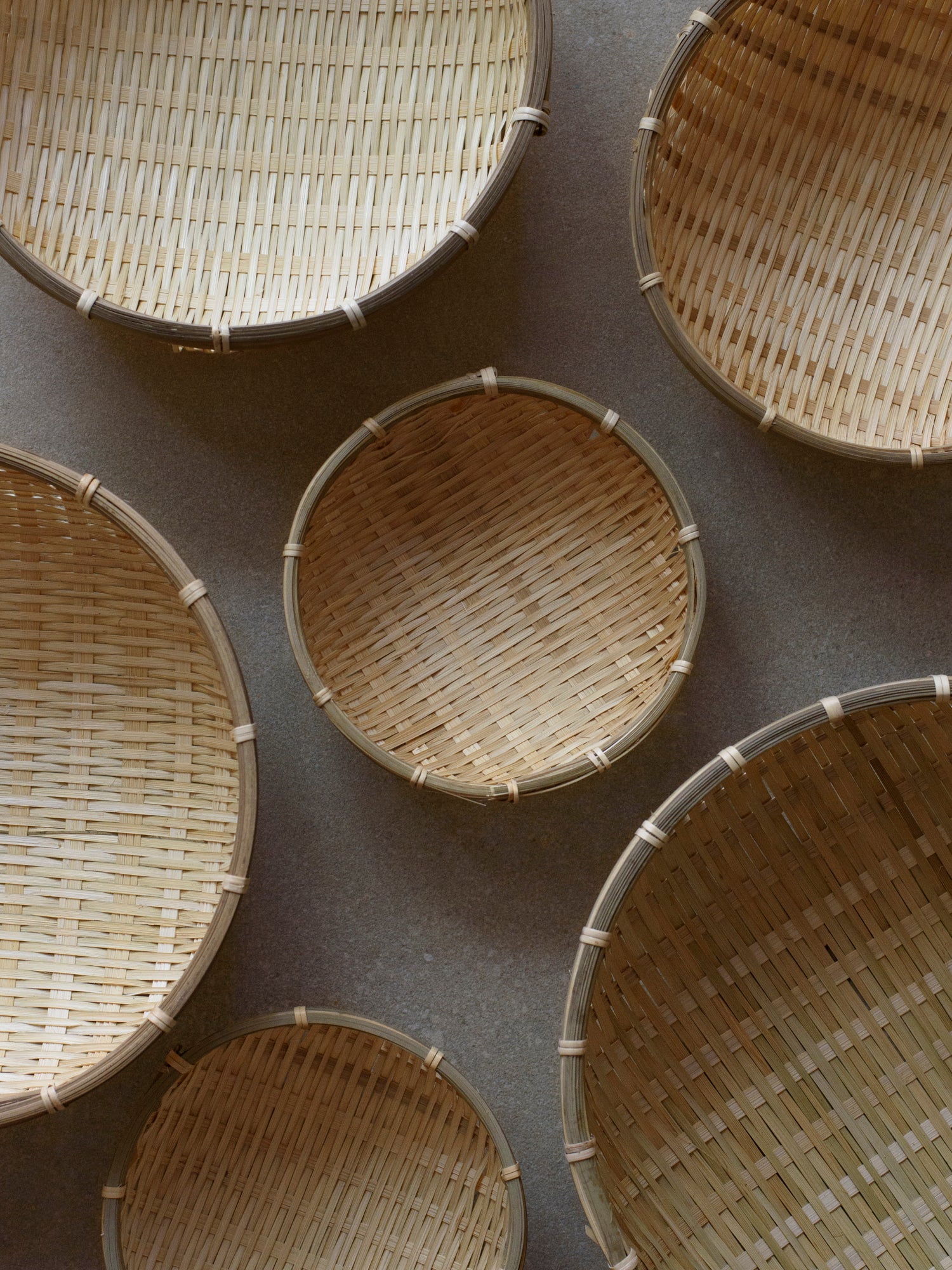 Deep Bamboo Colander Bowl