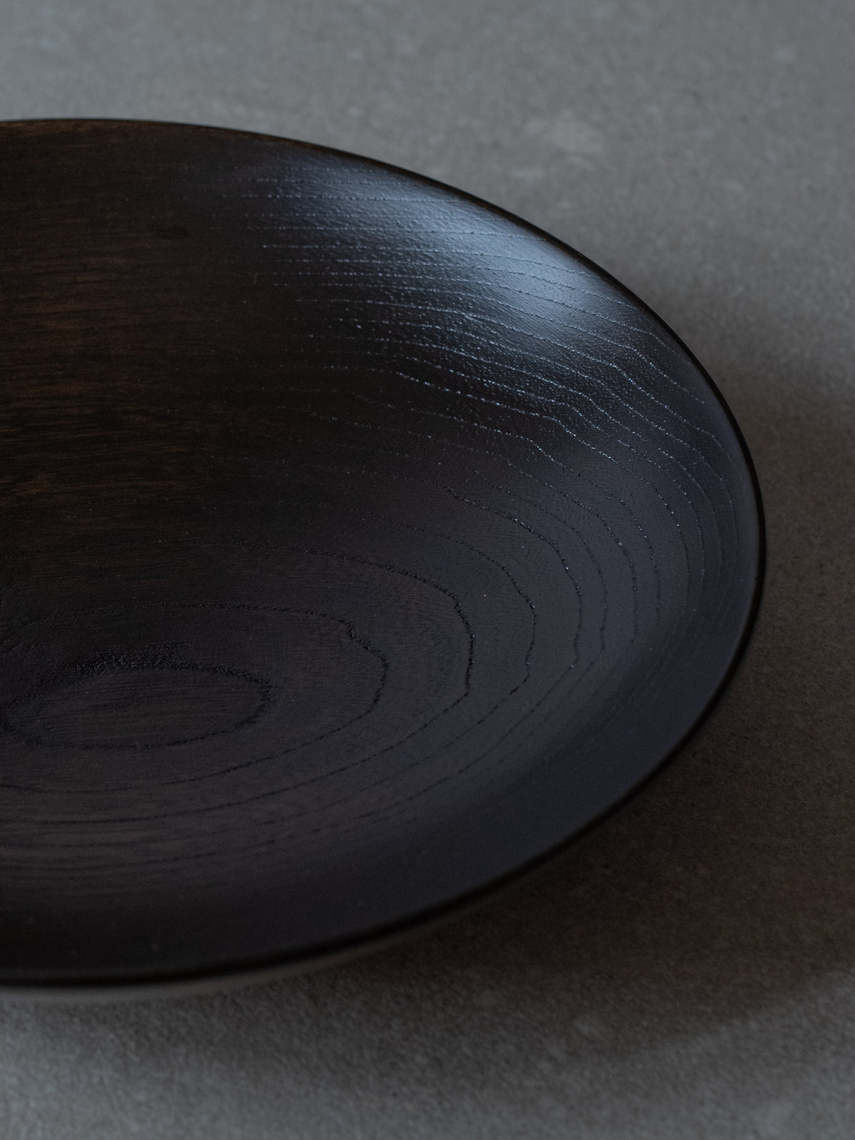 Black Urushi Lacquer Main Plate