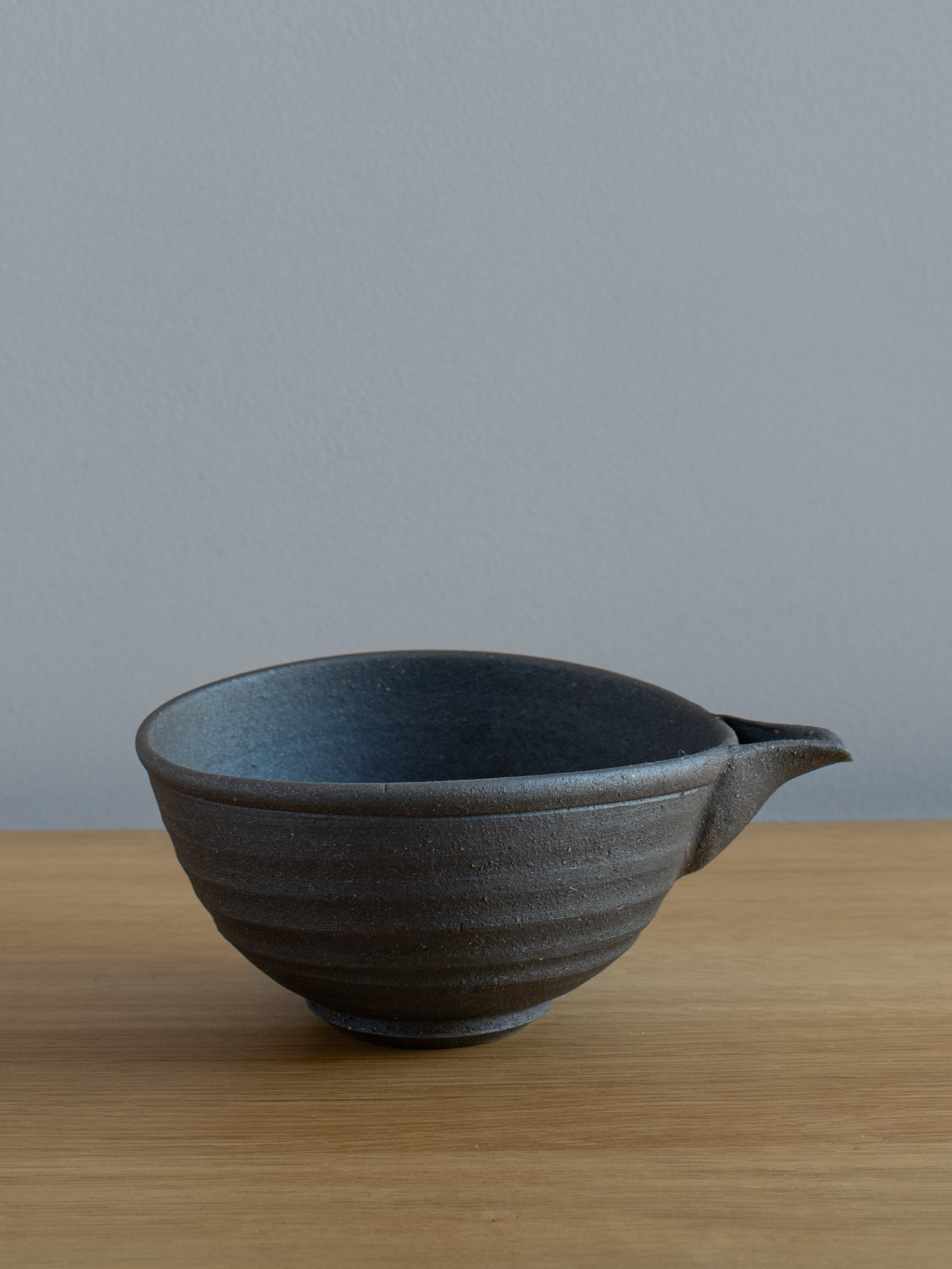 Dark Clay Katakuchi Bowl