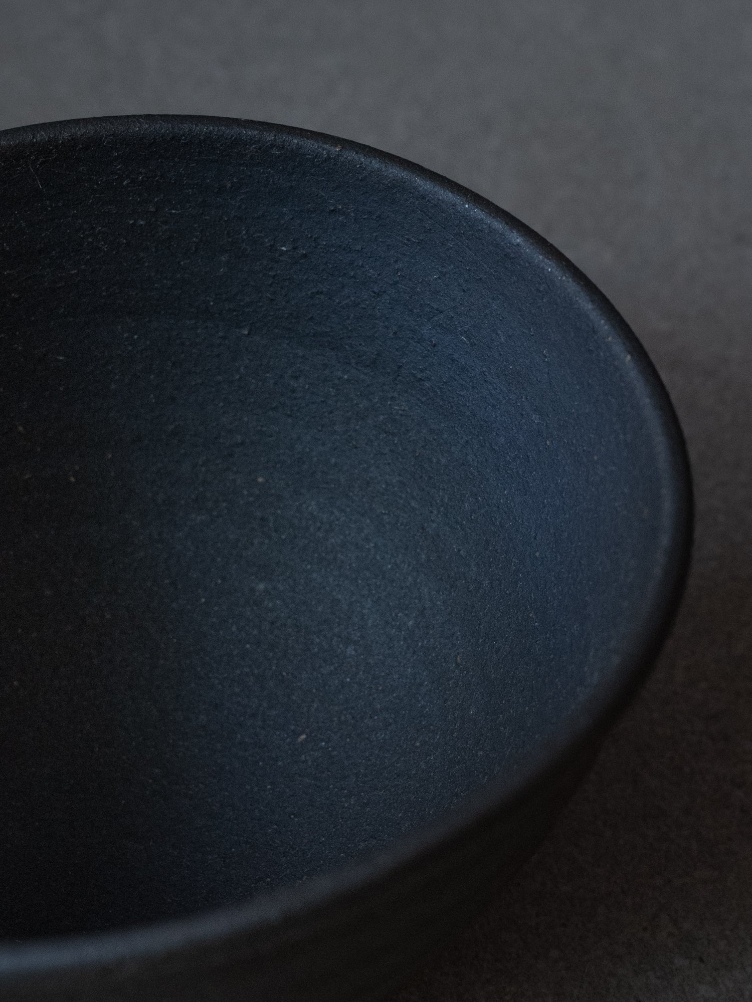 Dark Clay Katakuchi Bowl