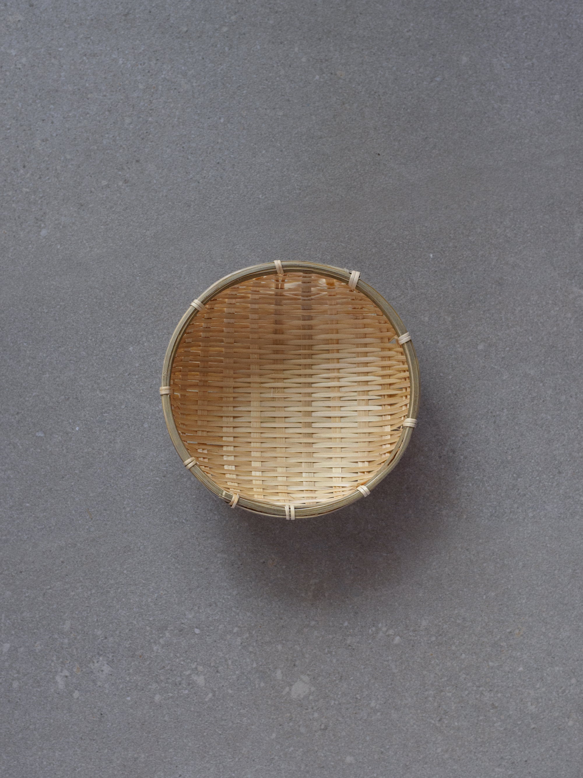 Deep Bamboo Colander Bowl