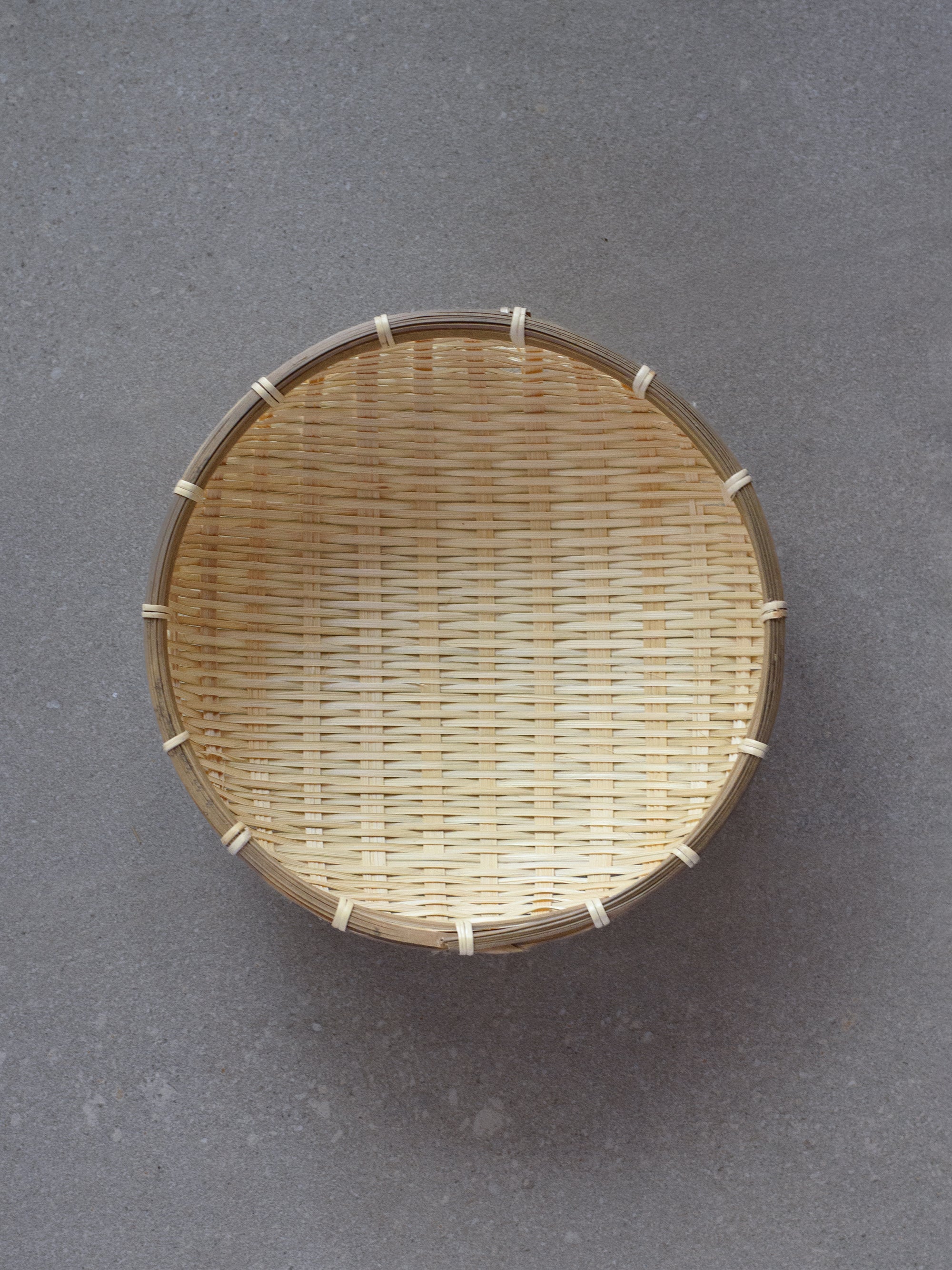 Deep Bamboo Colander Bowl
