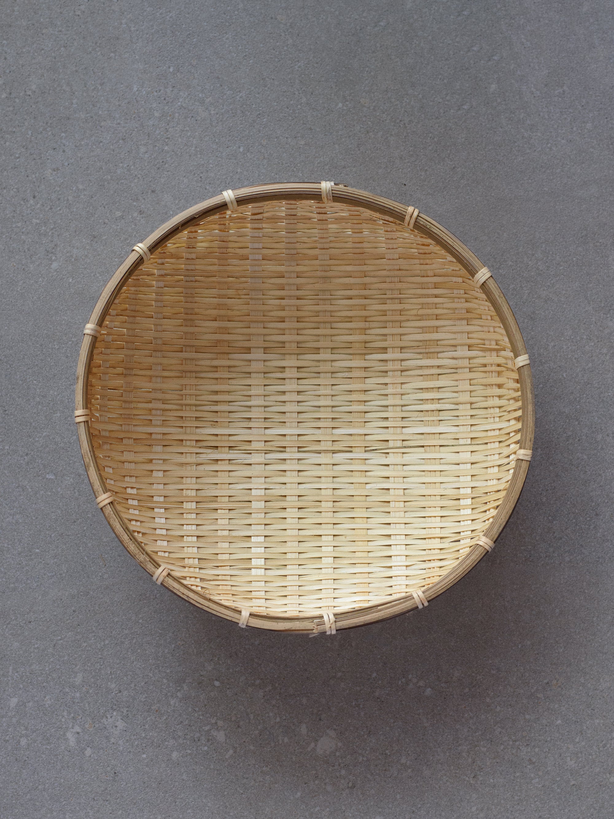 Deep Bamboo Colander Bowl