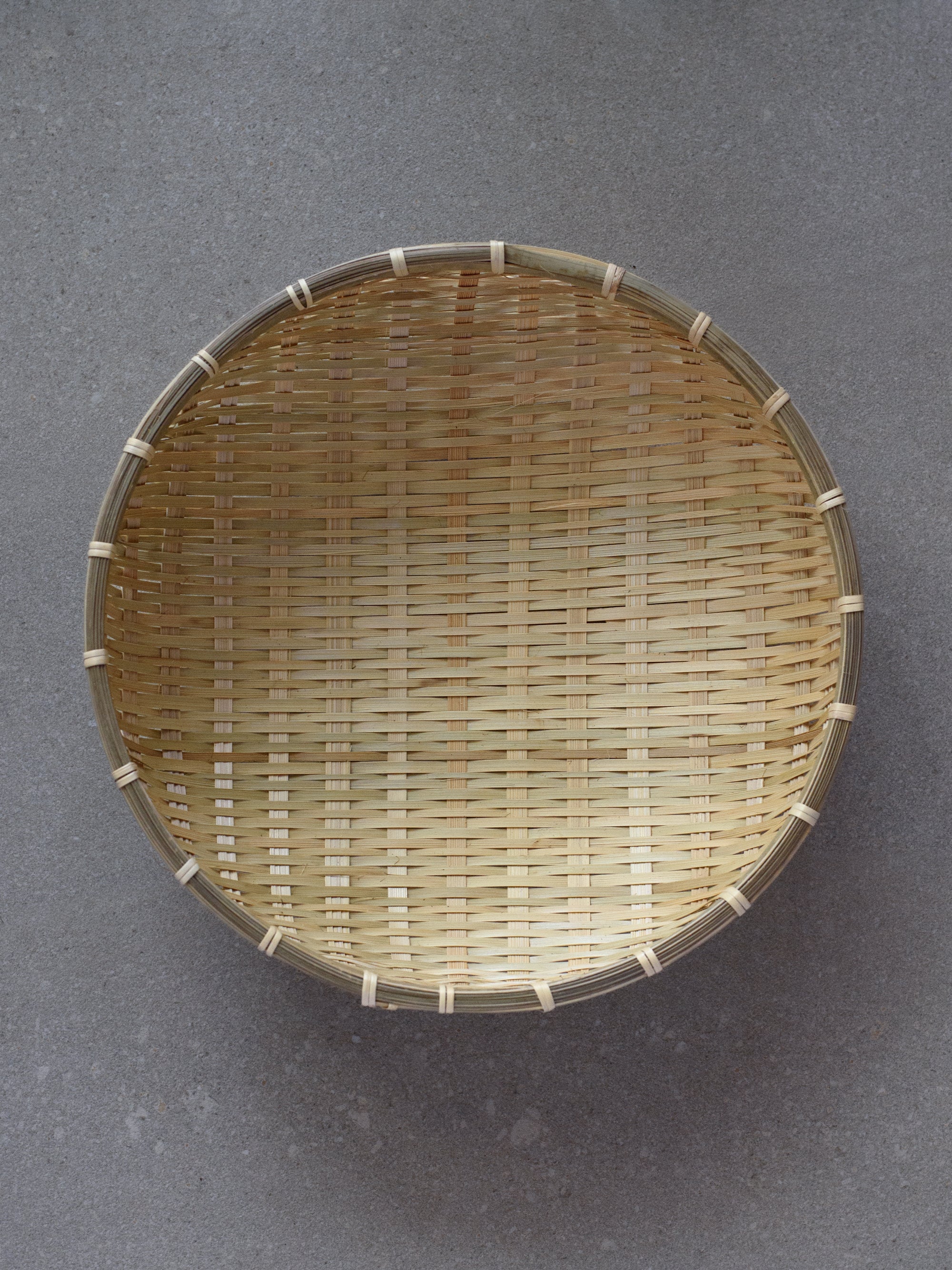 Deep Bamboo Colander Bowl