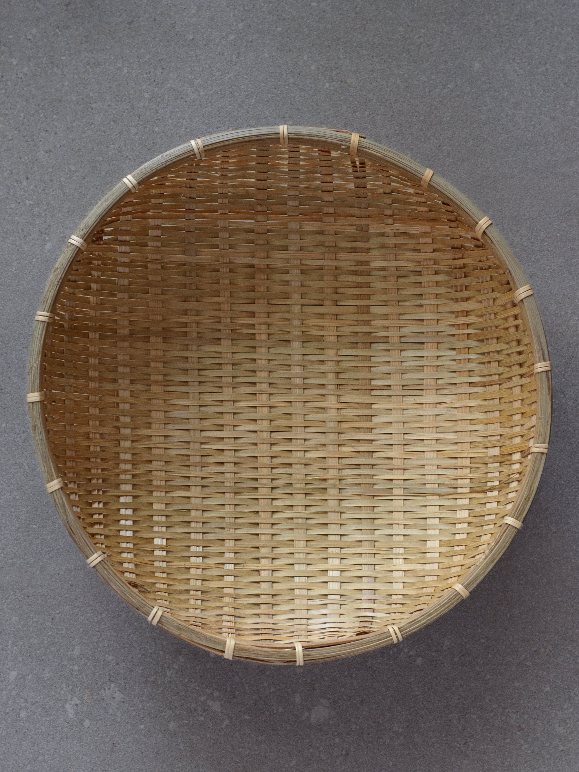 Deep Bamboo Colander Bowl