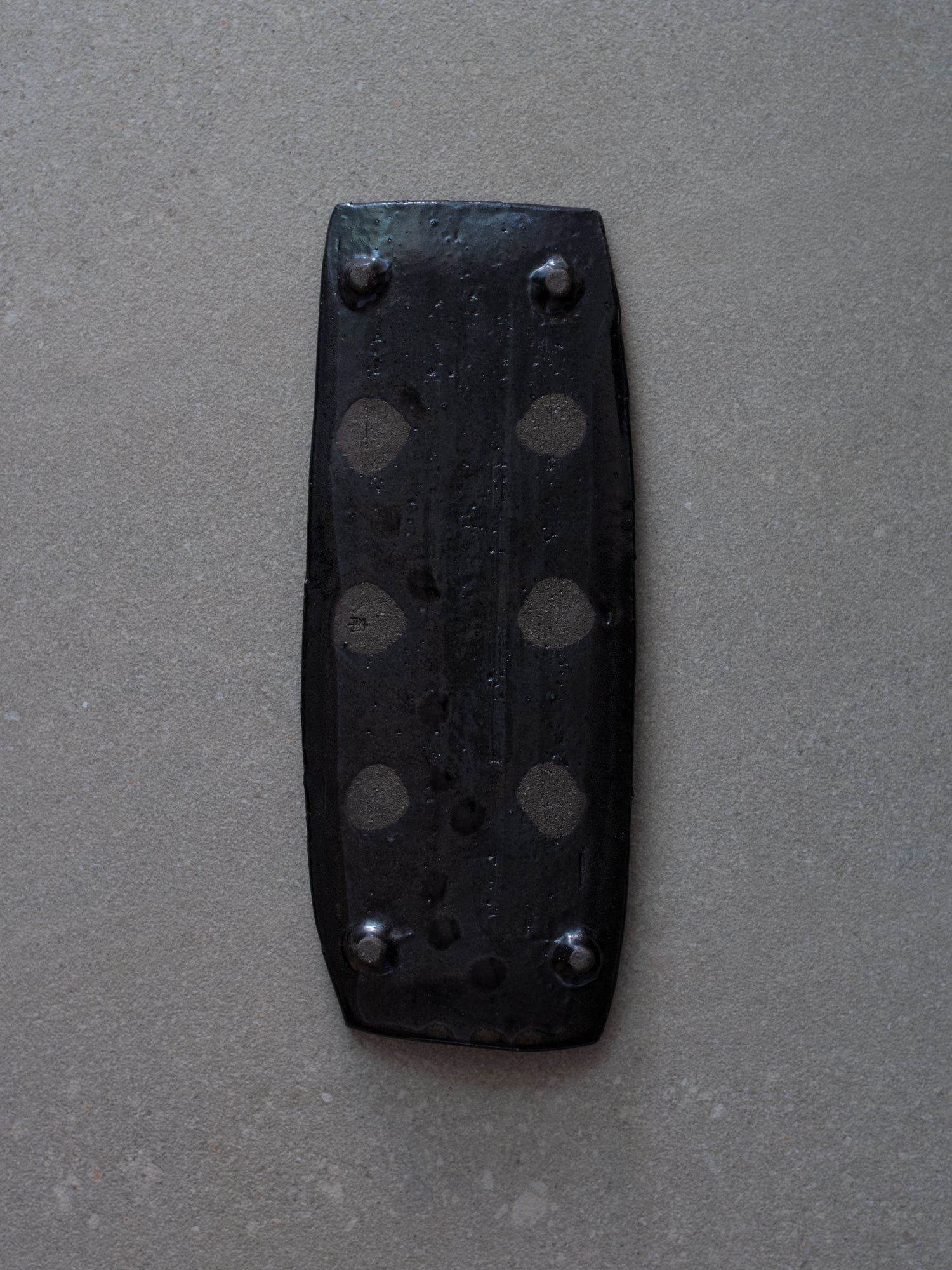 Black Footed Rectangle Plate