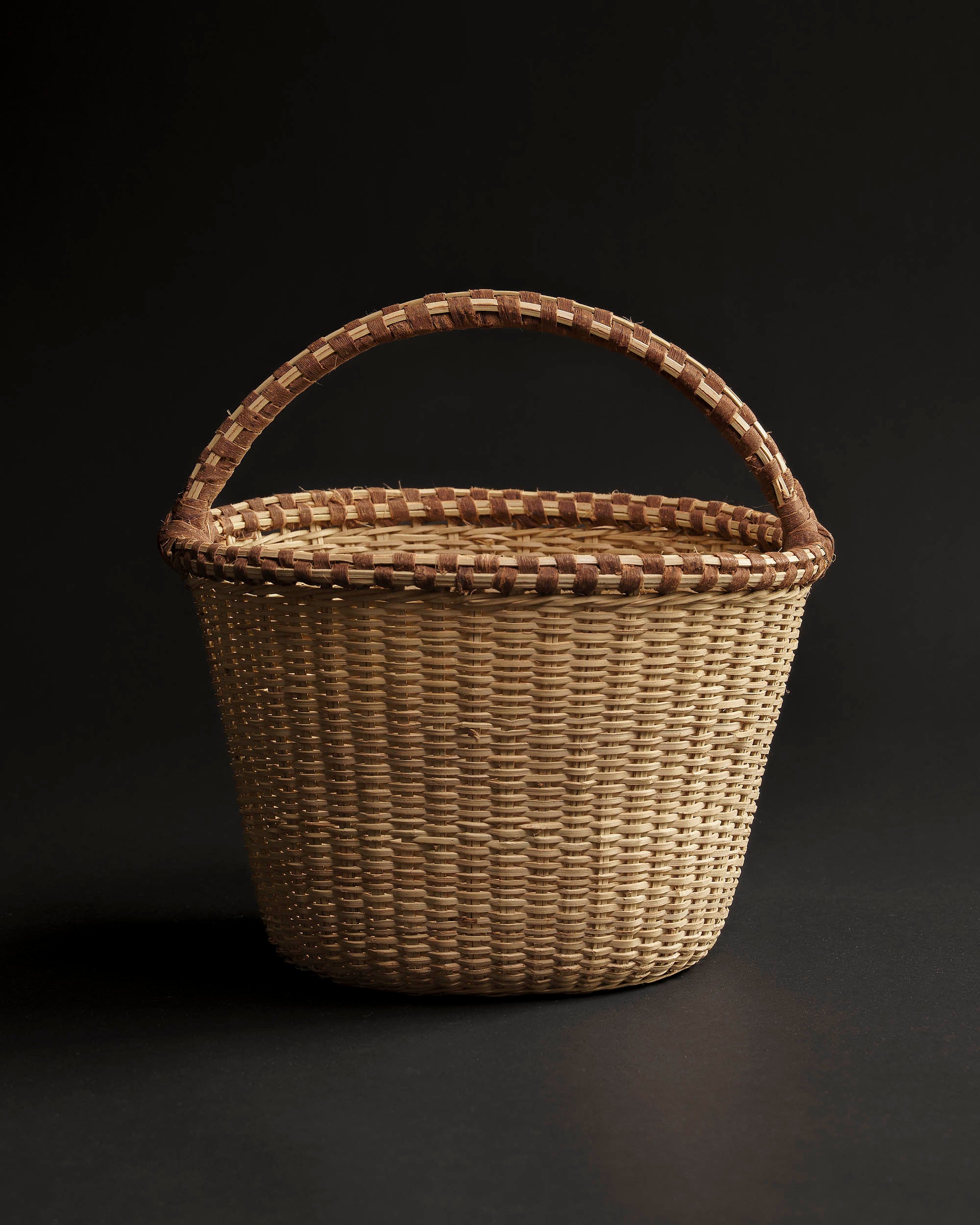 Handwoven Acholi Basket with Handle