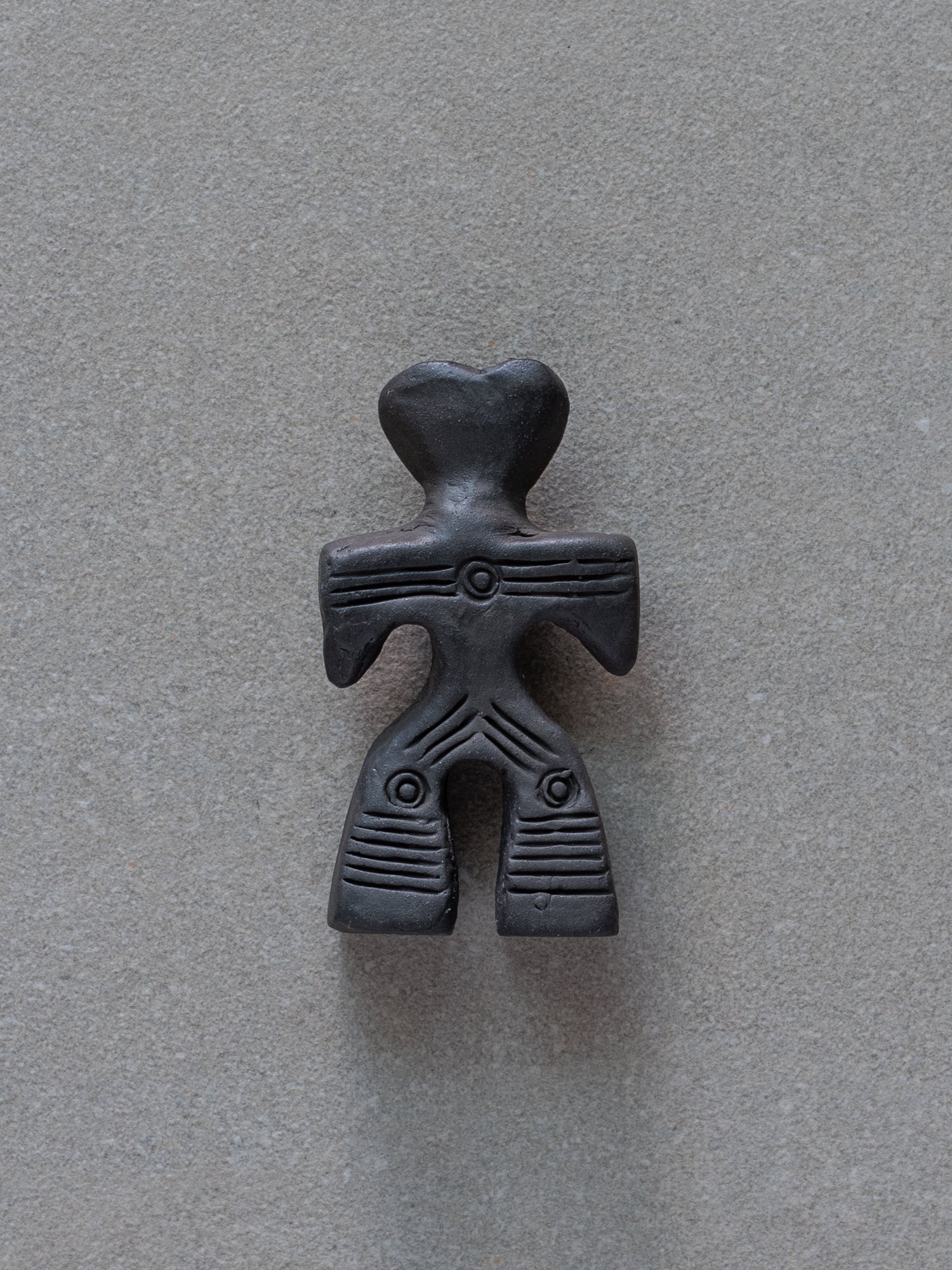 Heart-Shaped Jomon Dogu Figurine - X-Small