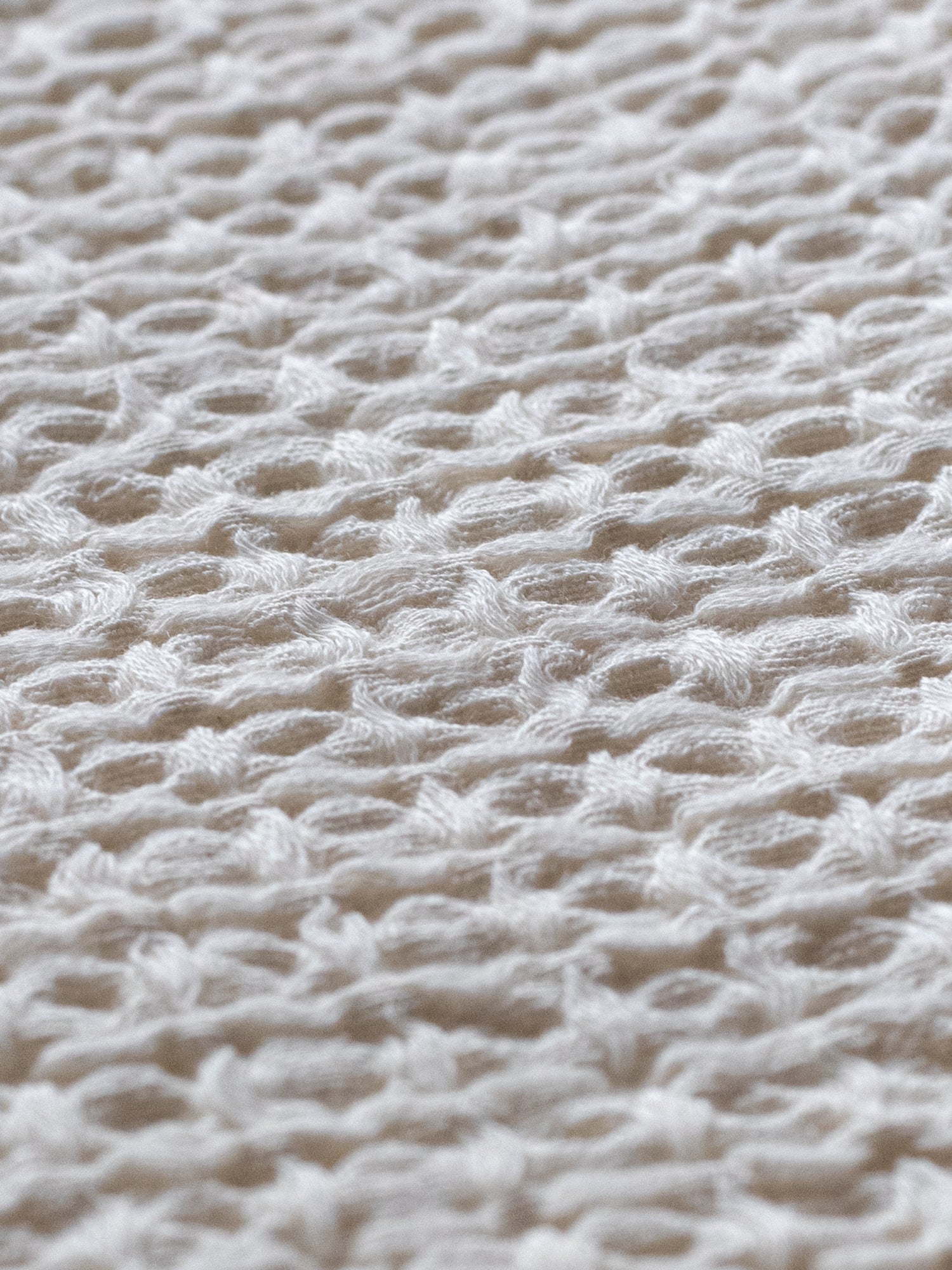 Cotton Linen Waffle Bath Towel X-Large - Ivory