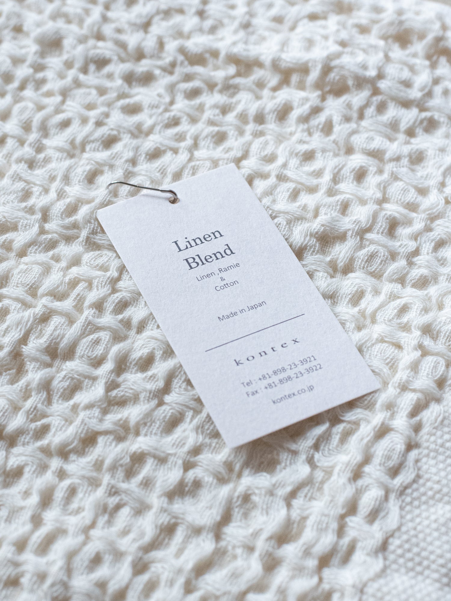 Cotton Linen Waffle Bath Towel X-Large - Ivory