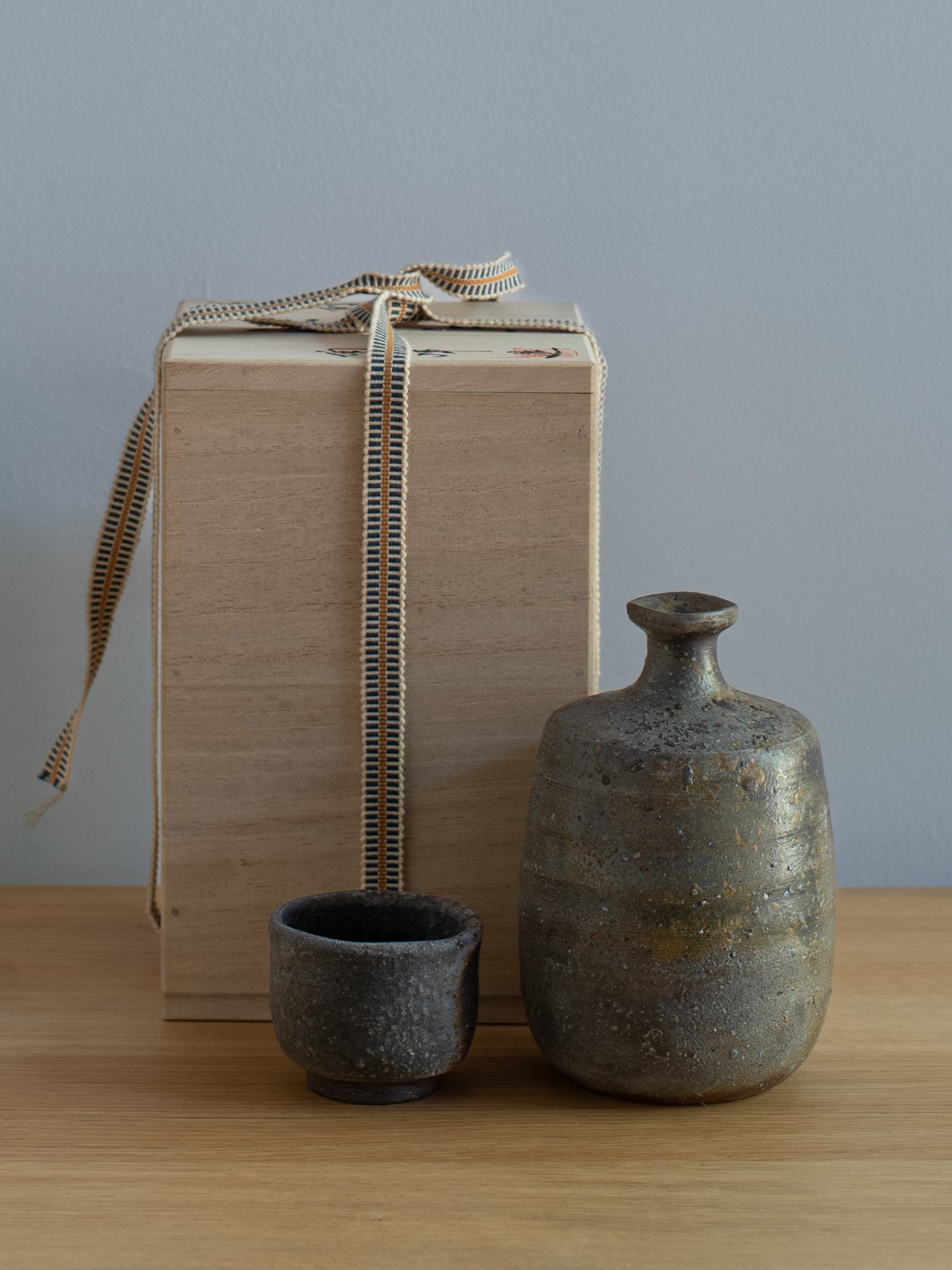 Bizen Ware Sake Gift Set