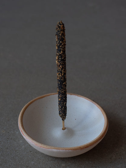 Wood Fired Incense Holder - Piker White
