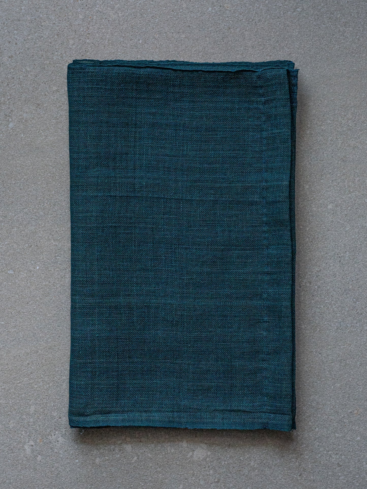 Antique Japanese Teal Noren Curtain