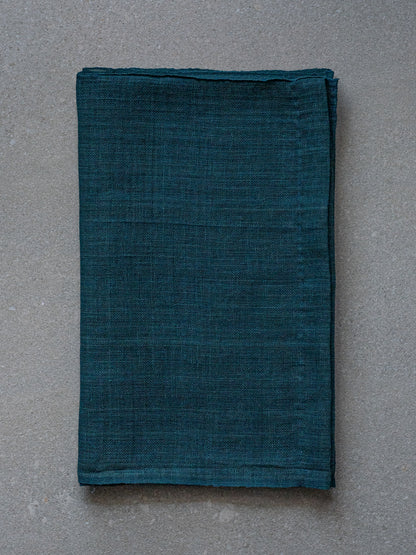 Antique Japanese Teal Noren Curtain