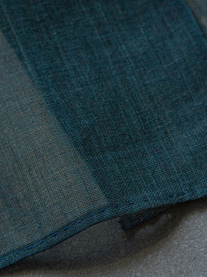 Antique Japanese Teal Noren Curtain
