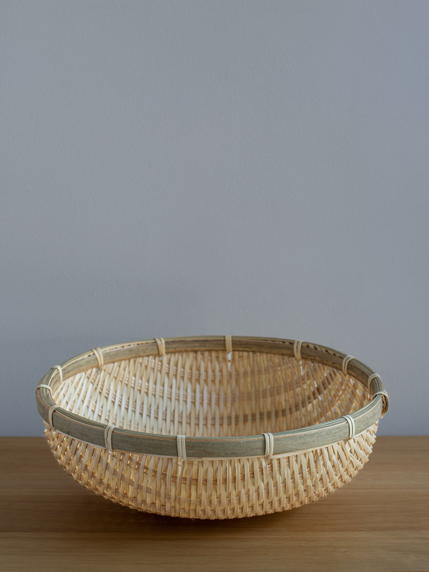 Deep Bamboo Colander Bowl