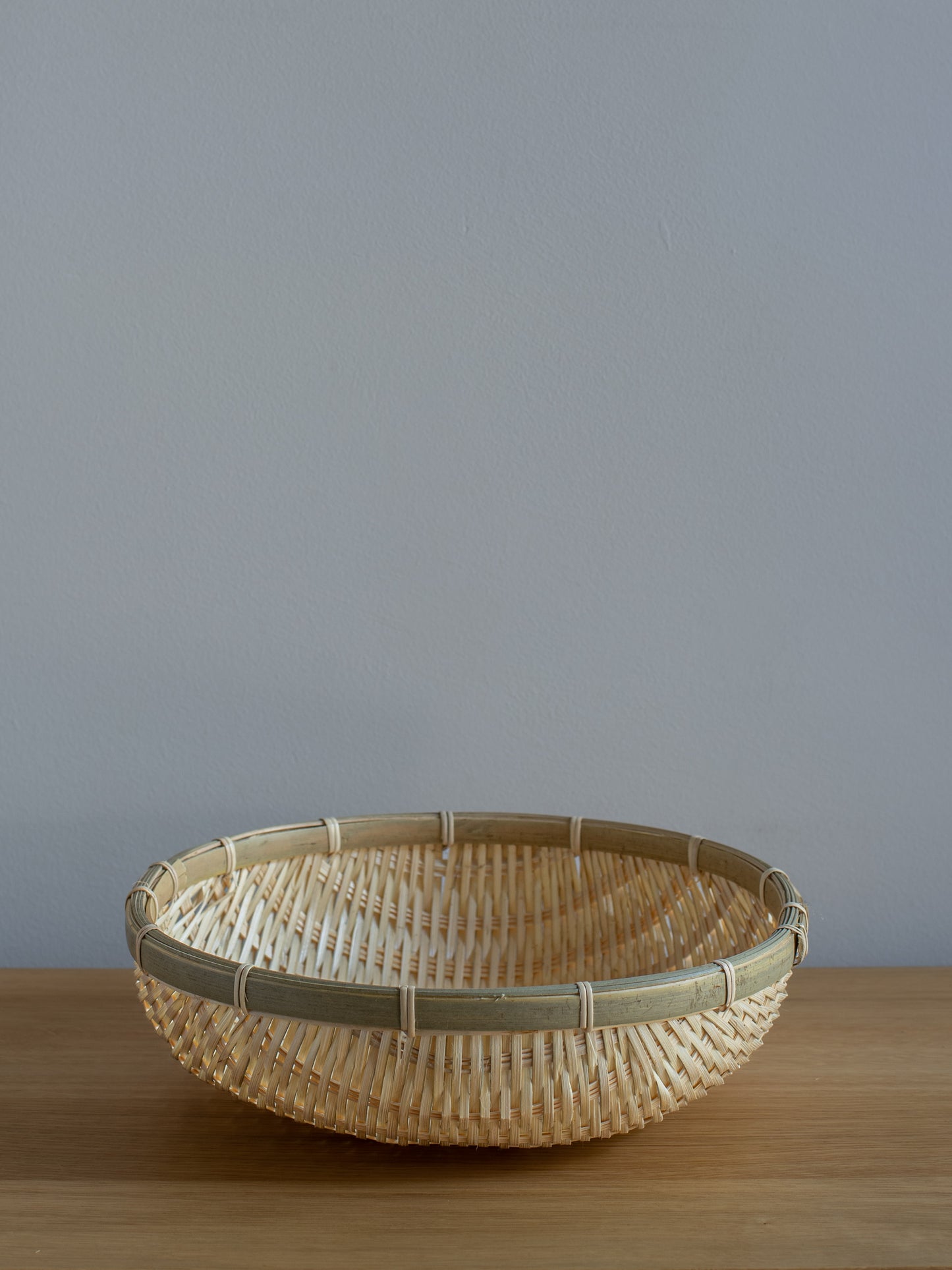 Deep Bamboo Colander Bowl