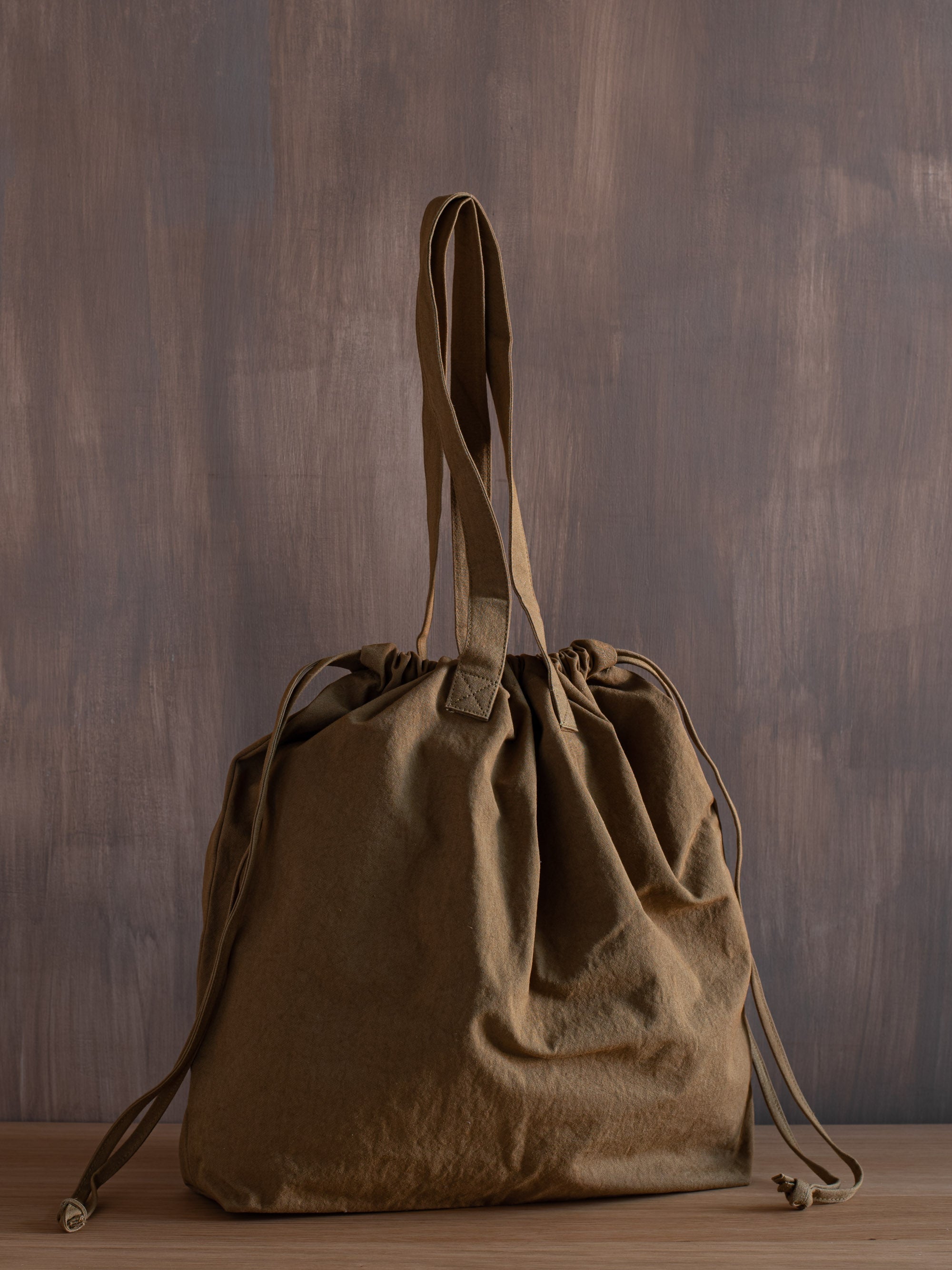 Drawstring Tote Bag - Ochre