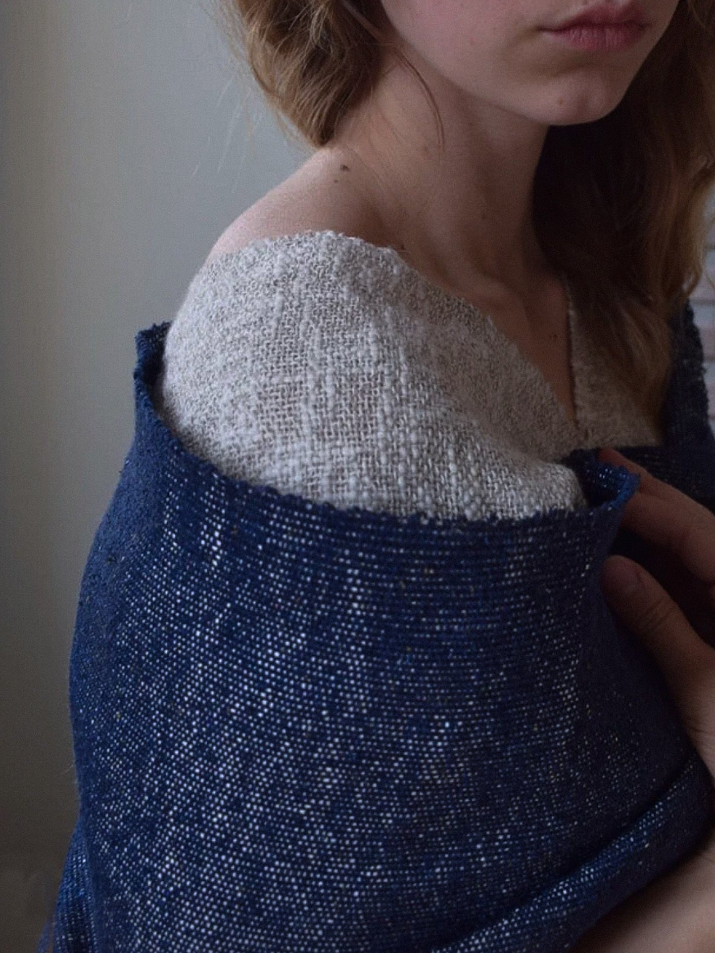 Indigo Paper Scarf