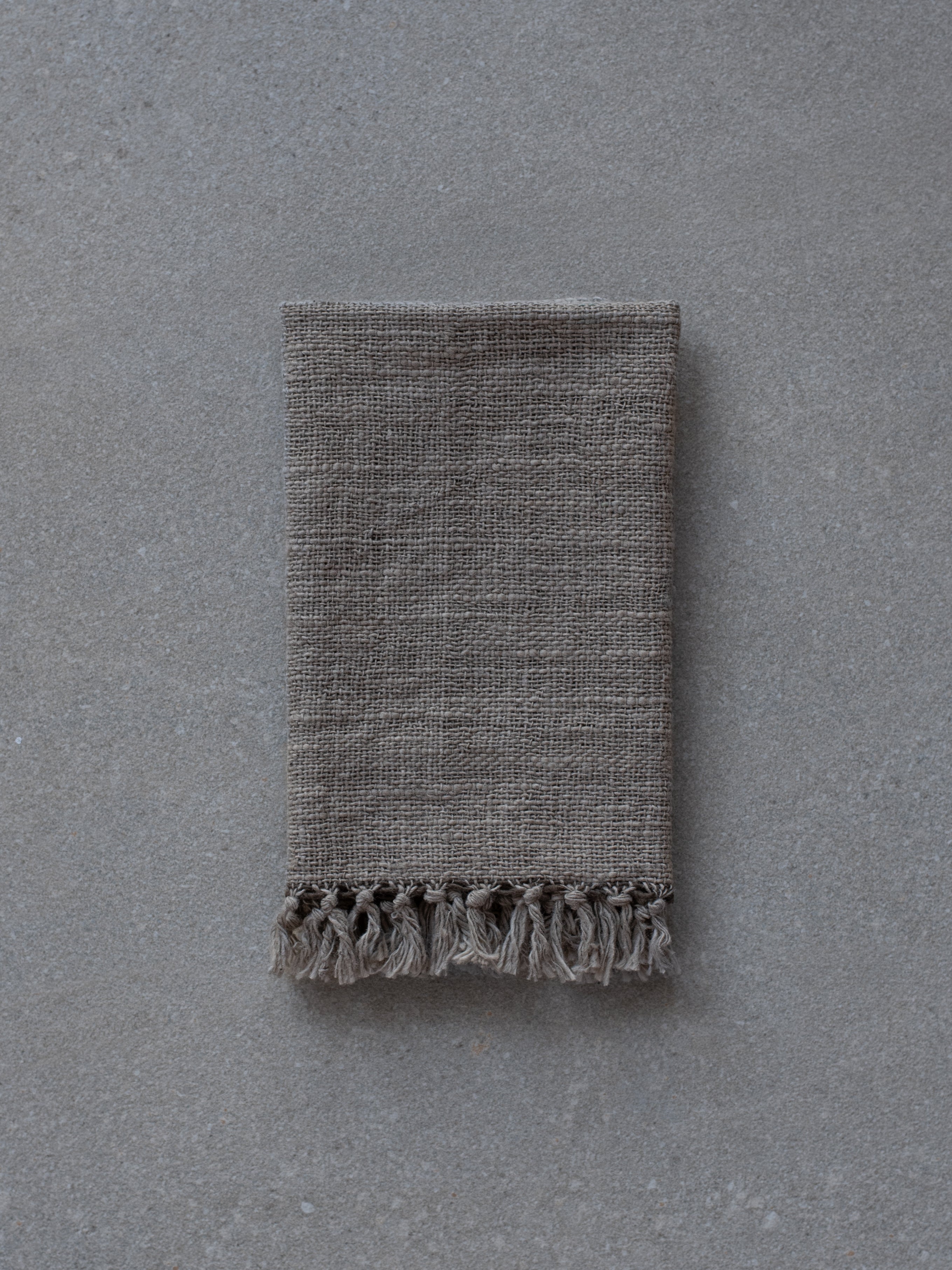 Handwoven Face Towel - Stone
