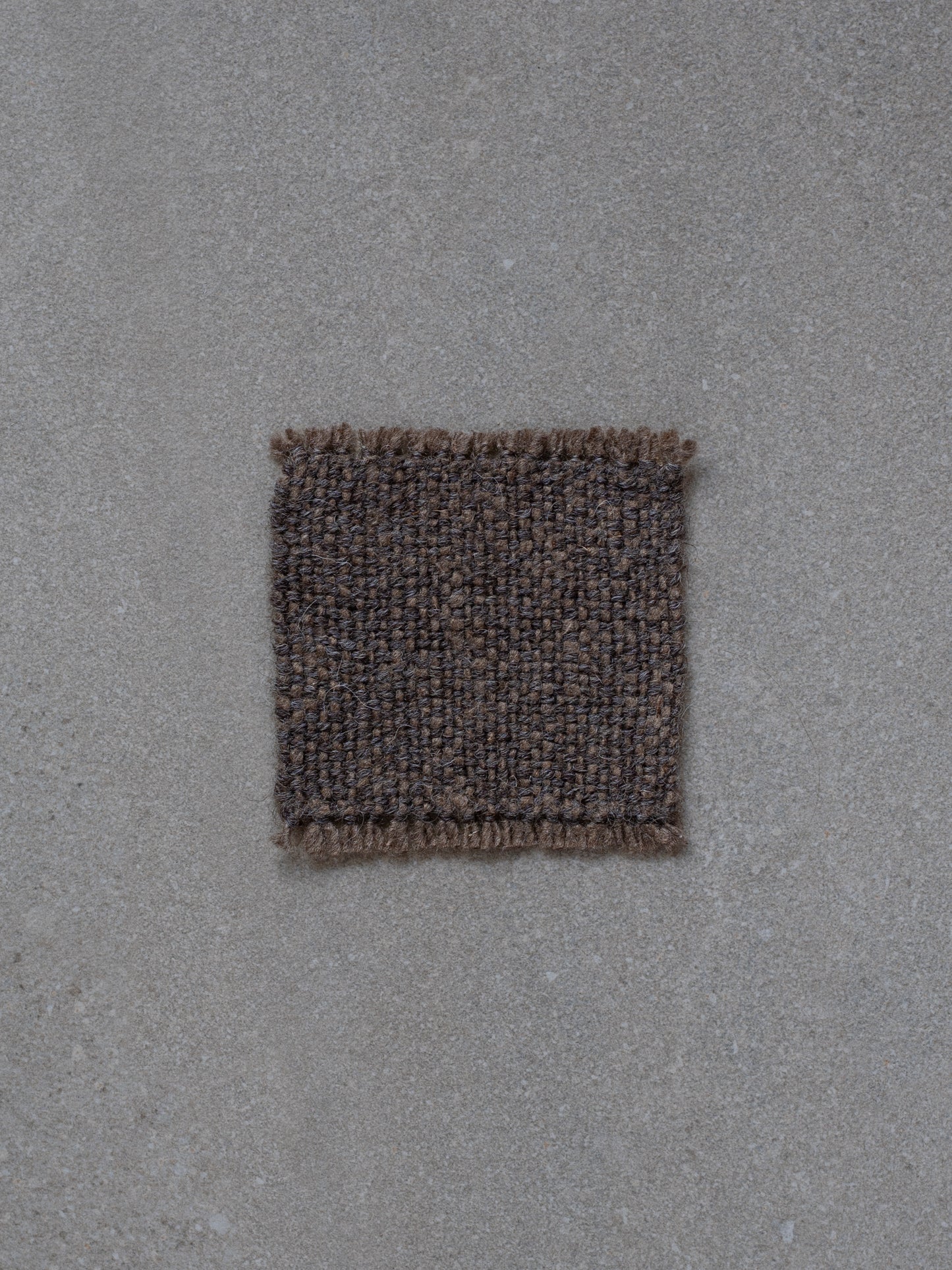 Handwoven Silk & Wool Coaster - Umber