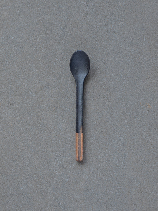 Ceramic Spoon - Black Rust