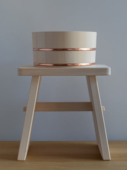 Hinoki Japanese Bath Stool - Large