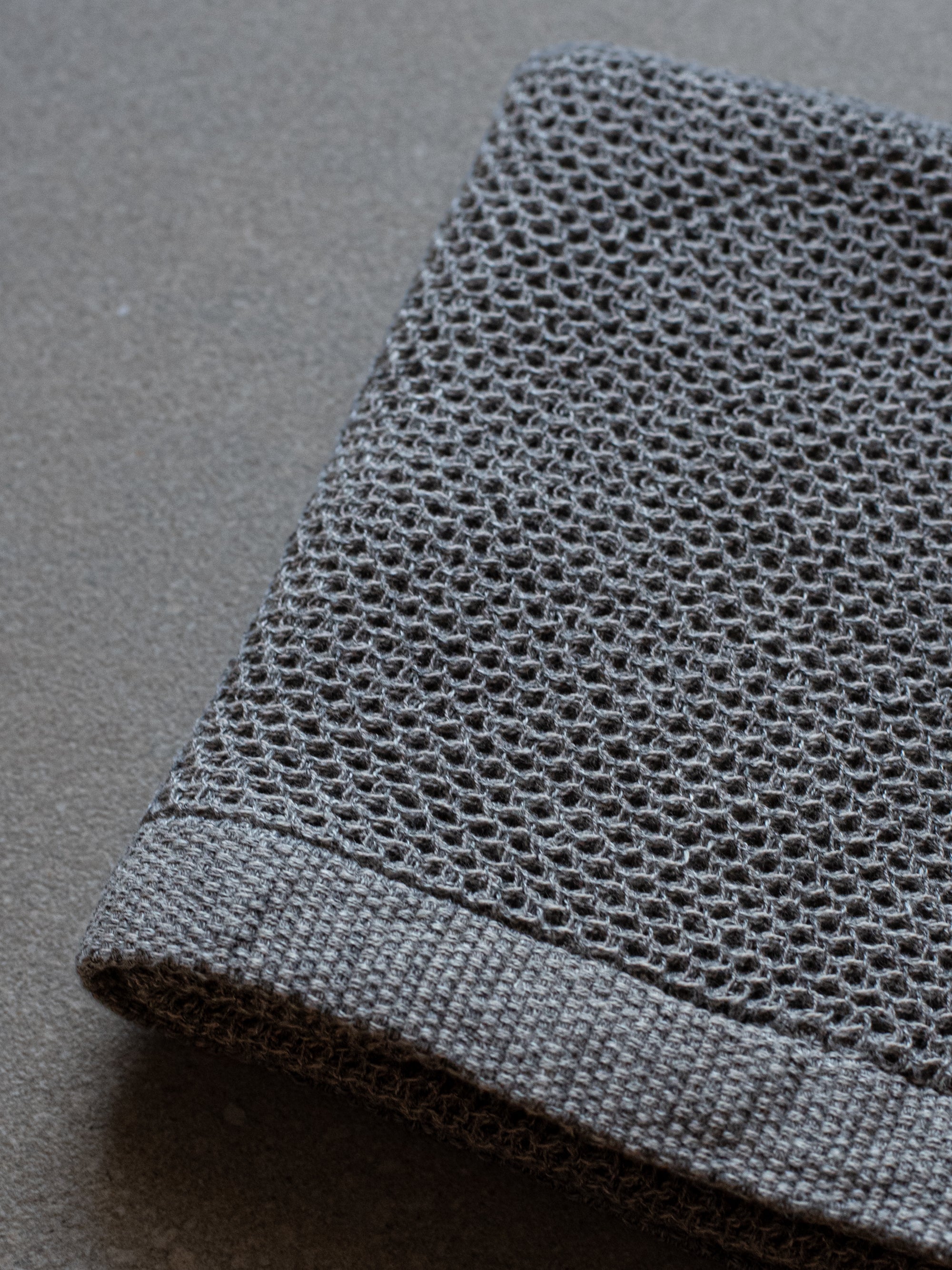 Vintage Waffle Hand Towel - Steel