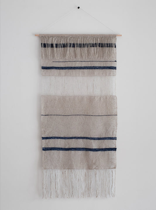 Wall Hanging - Indigo Stripe - Medium