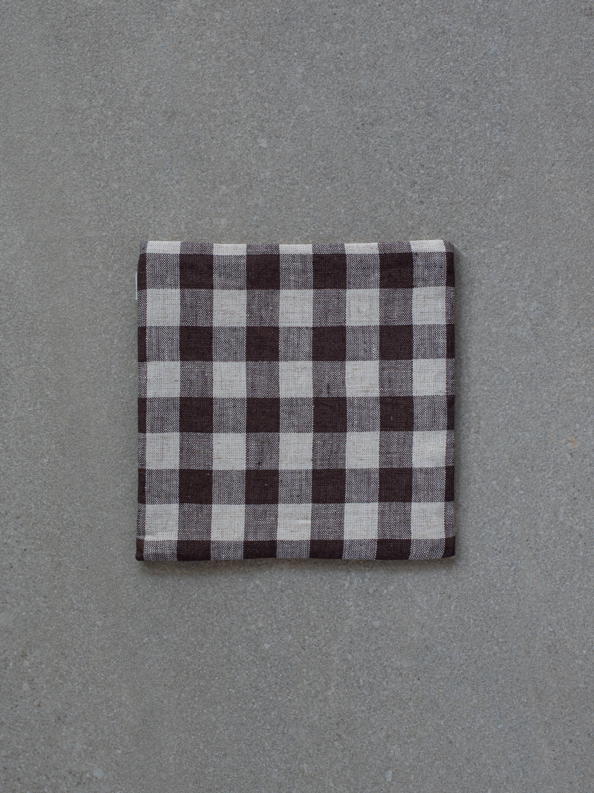 Teapot Mat - Brown Check
