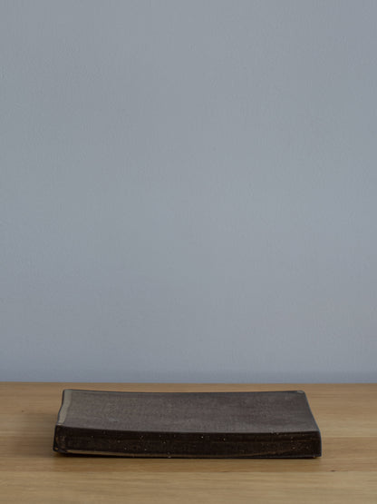 Kurotsuchi Haiyu Rectangle Plate - Small