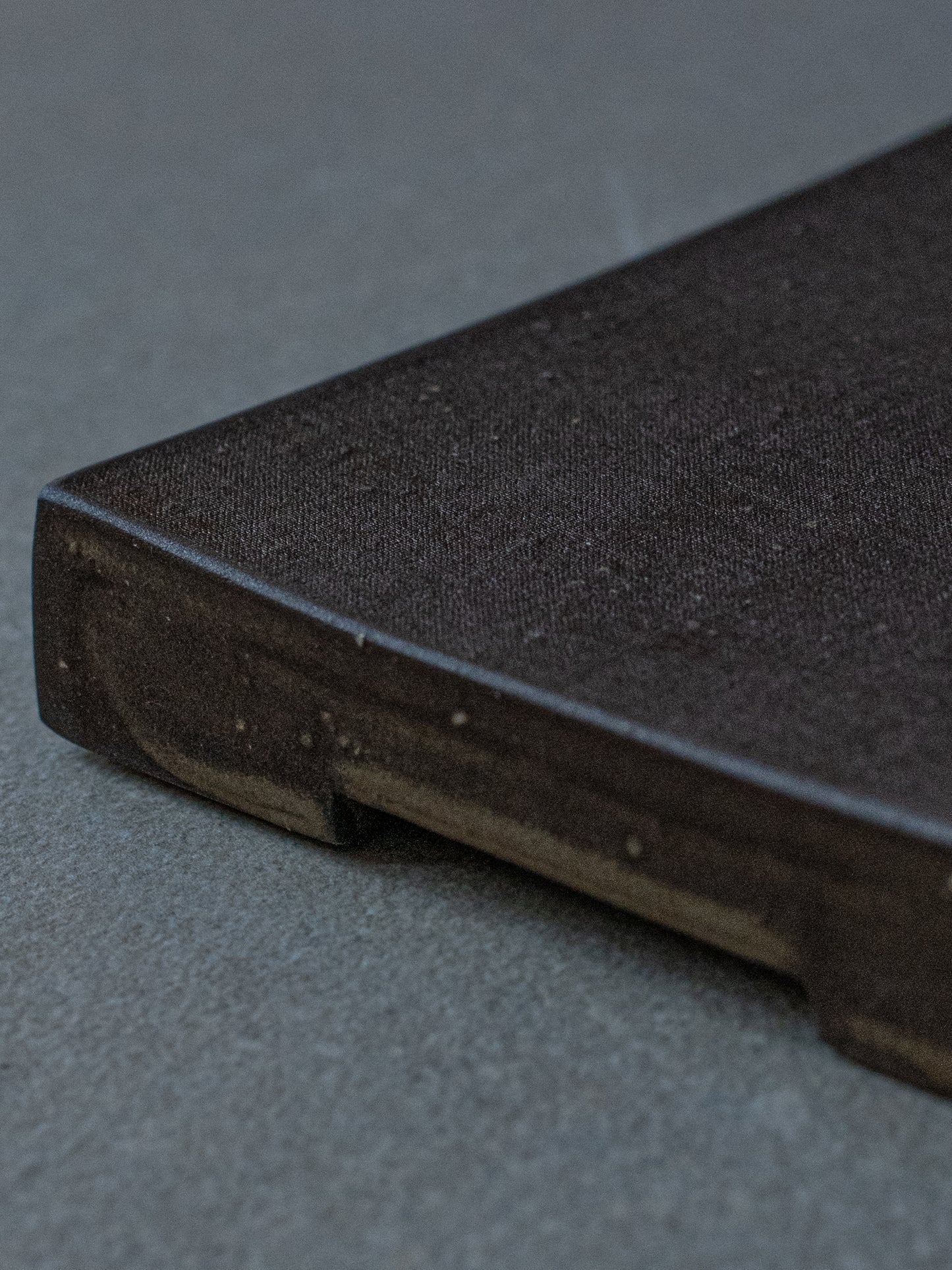 Kurotsuchi Haiyu Rectangle Plate - Small