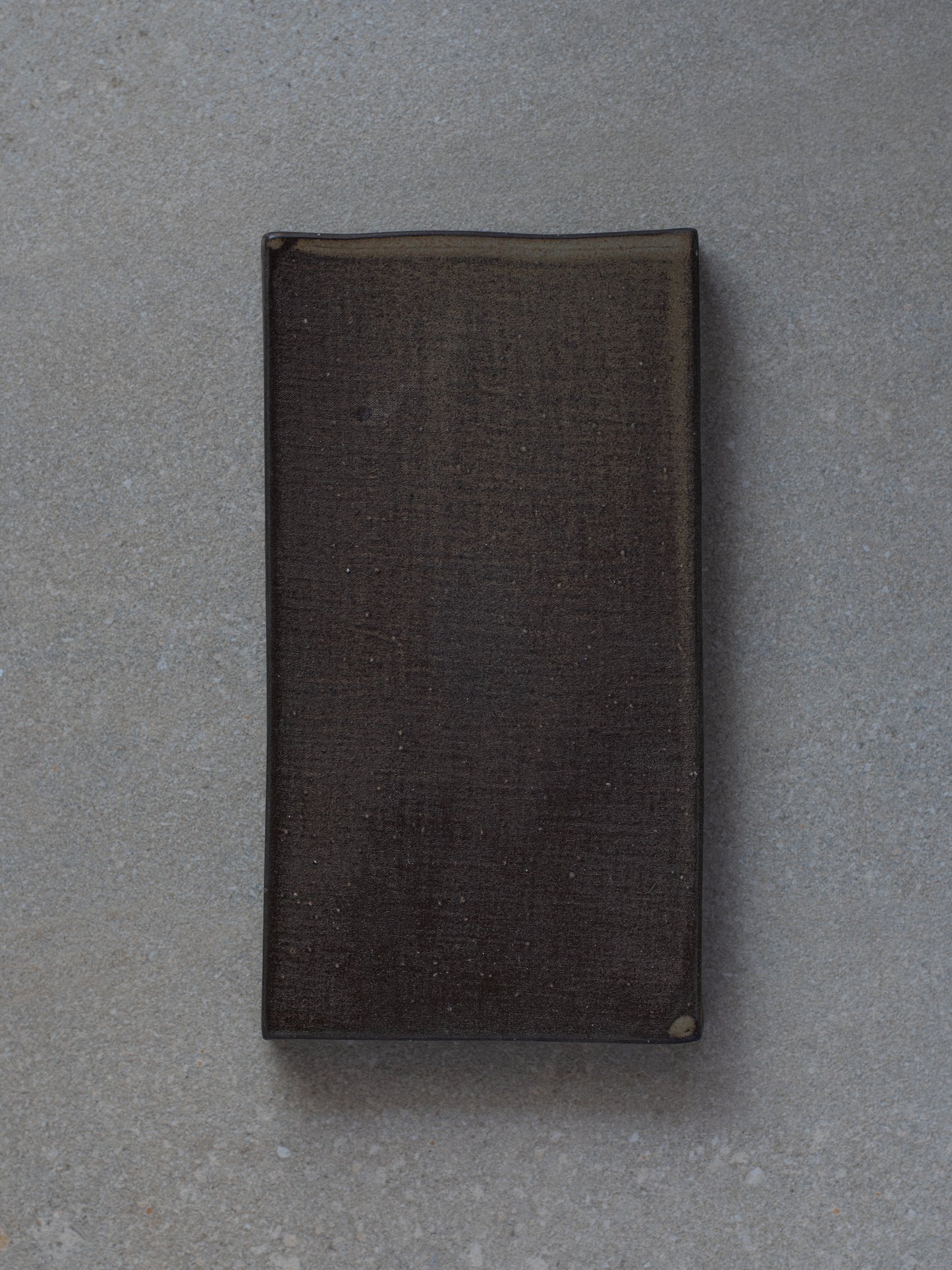 Kurotsuchi Haiyu Rectangle Plate - Small