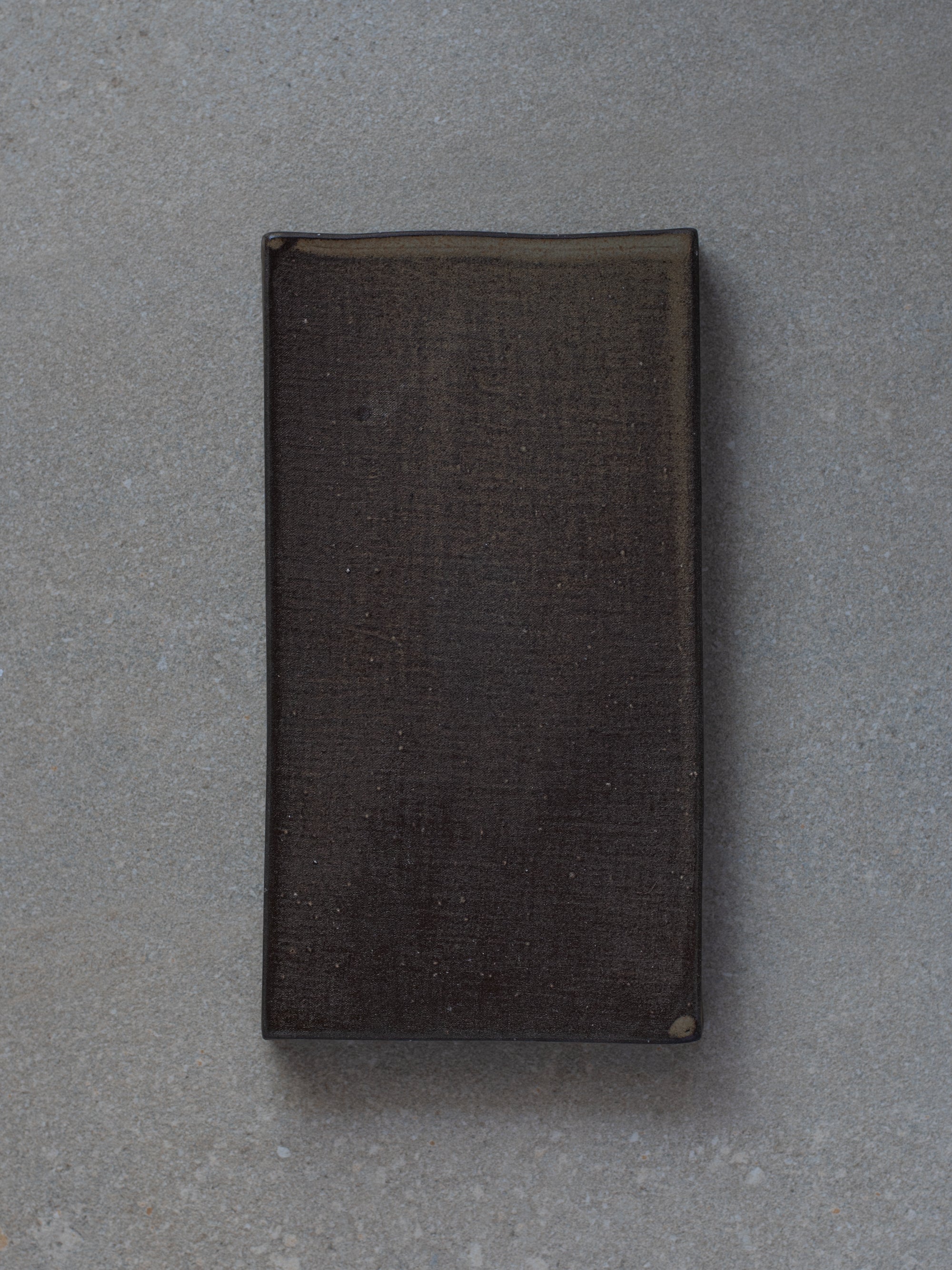 Kurotsuchi Haiyu Rectangle Plate - Small