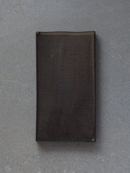 Kurotsuchi Haiyu Rectangle Plate - Small
