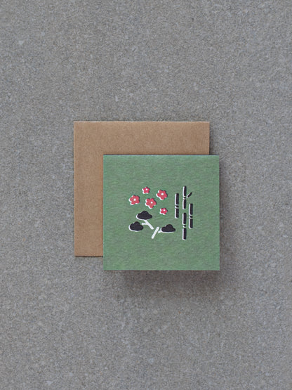 Mini Greeting Card - Japanese Garden