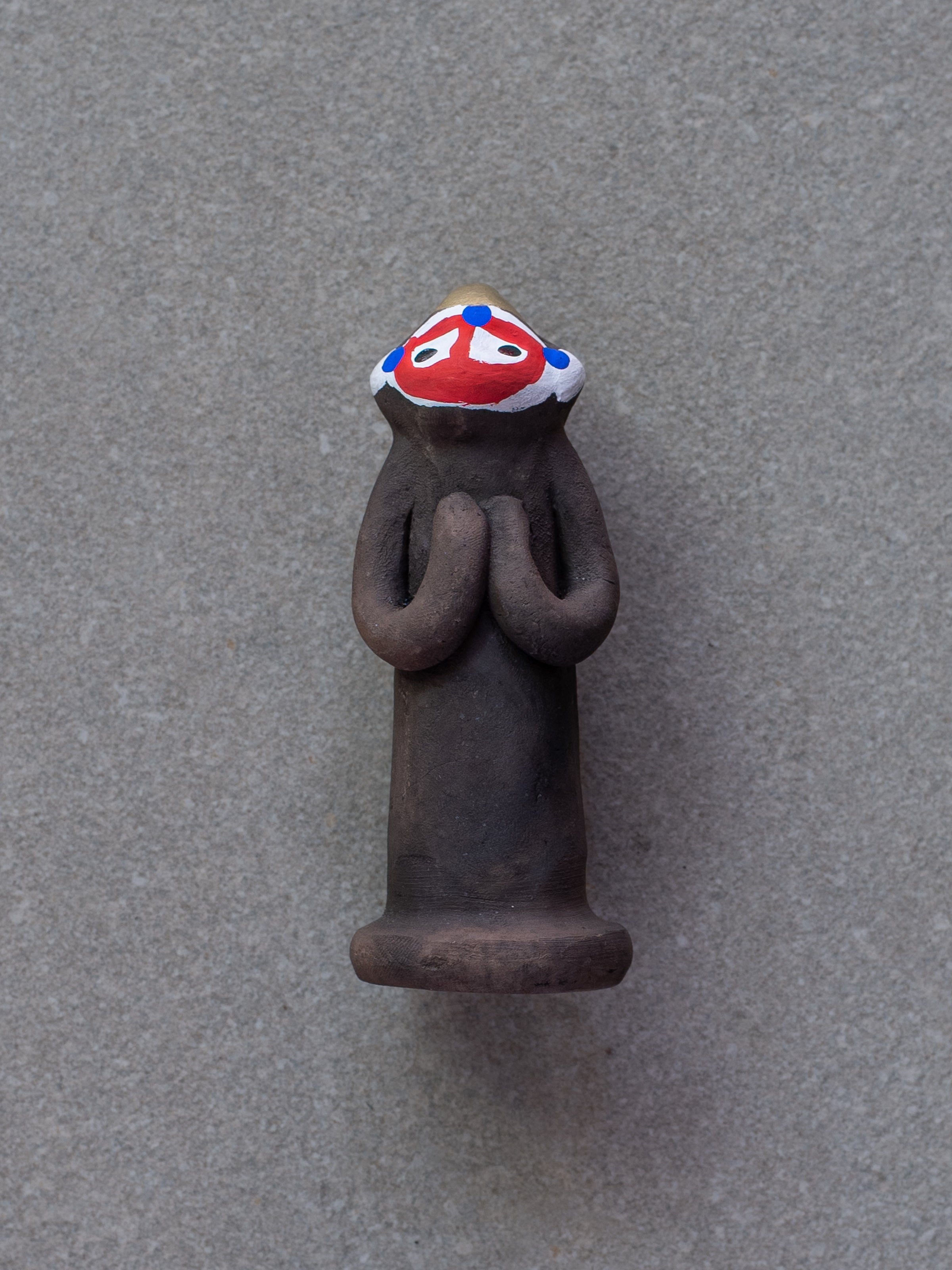 Monkey Folk Doll - Praying