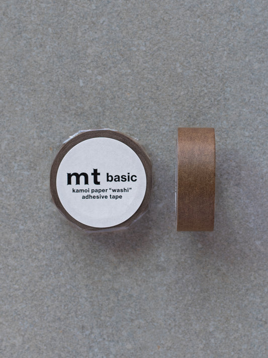 MT Basic Washi Masking Tape - Ochre Brown