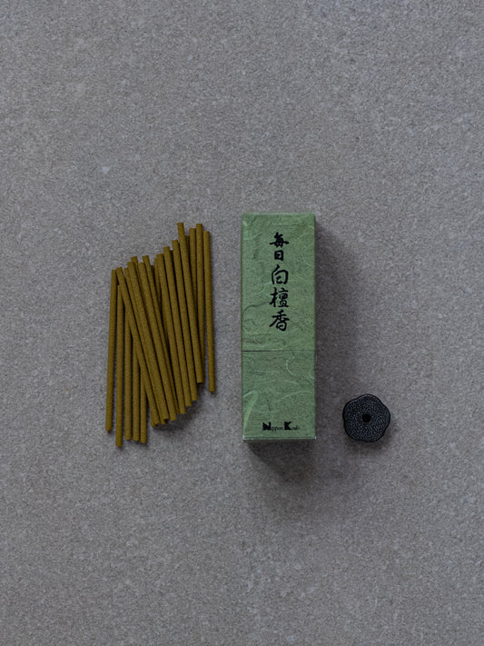 Mainichi Byakudan Everyday Sandalwood Incense Sticks (24 sticks)