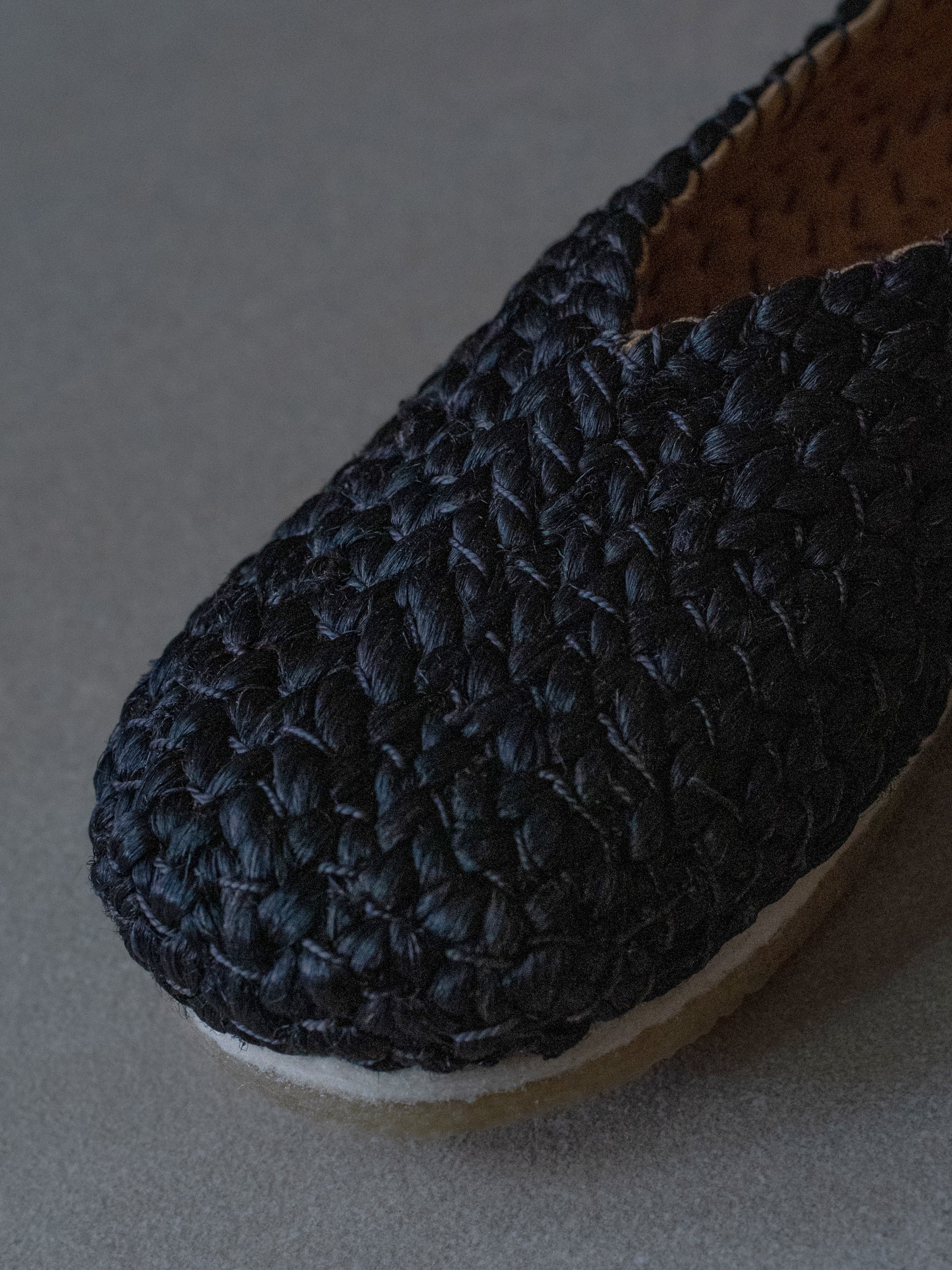 Bonanova Woven Jute Flats - Black