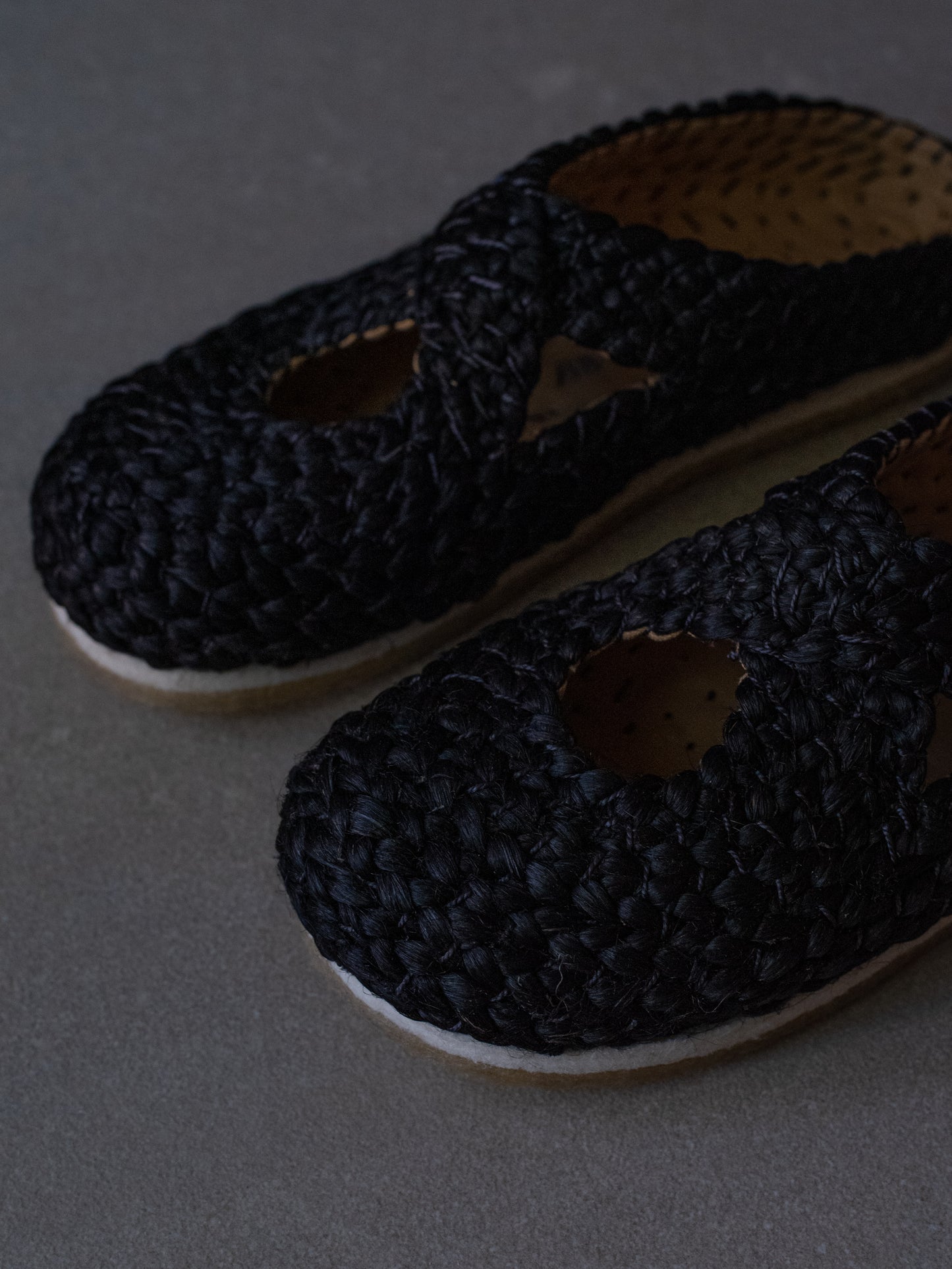 Illetes Jute Clogs - Black