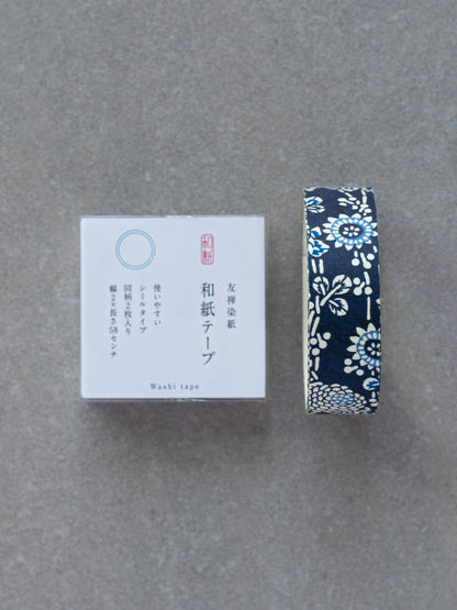 Yuzen Washi Tape - Indigo Katazome