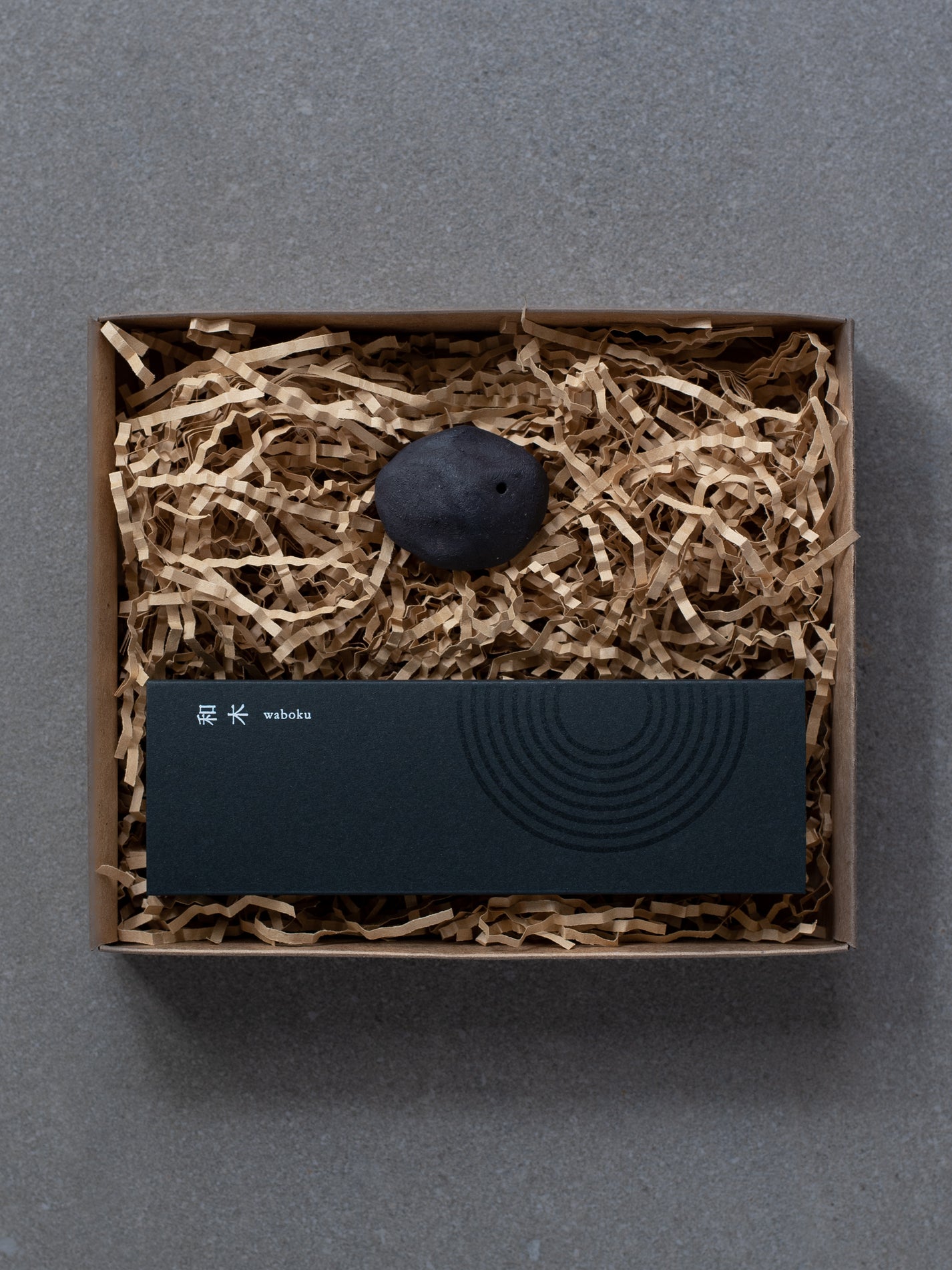 Japanese Incense Gift Set Waboku Incense Set & Iwa Holder Mujo Store