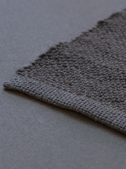 Handwoven Wool Mat - Natural