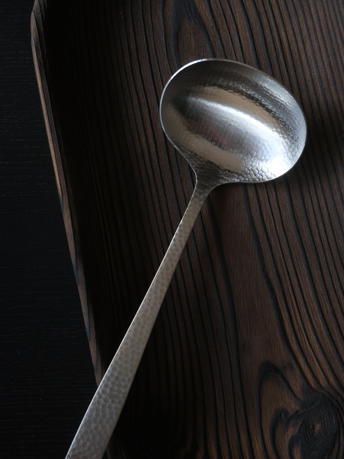 Nagomi hammered small ladle, view 2
